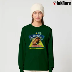 Women’s Joe Camel 75th Anniversary 1988 Long-Sleeve Top in forest green | Sleek, Versatile, All-Season
