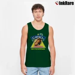 Men’s Joe Camel 75th Anniversary 1988 Tank Top in forest green | Breathable, Active-Friendly Design