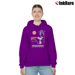 Women’s Joe Cool Snoopy And Woodstock Cozy Hoodie in purple | Warm, Structured, Stylish