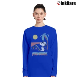 Women’s Joe Cool Snoopy And Woodstock Long-Sleeve Top in royal blue | Sleek, Versatile, All-Season