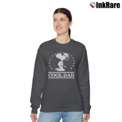 Women’s Joe Cool Snoopy Cool Dad Graphic Relaxed Sweatshirt in charcoal | Soft, Laid-Back Vibe