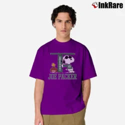Men’s Joe Cool Snoopy Green Bay Packers Classic T-Shirt in purple | Soft, Breathable Everyday Wear