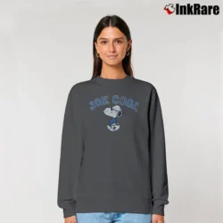 Women’s Joe Cool Snoopy Relaxed Sweatshirt in charcoal | Soft, Laid-Back Vibe