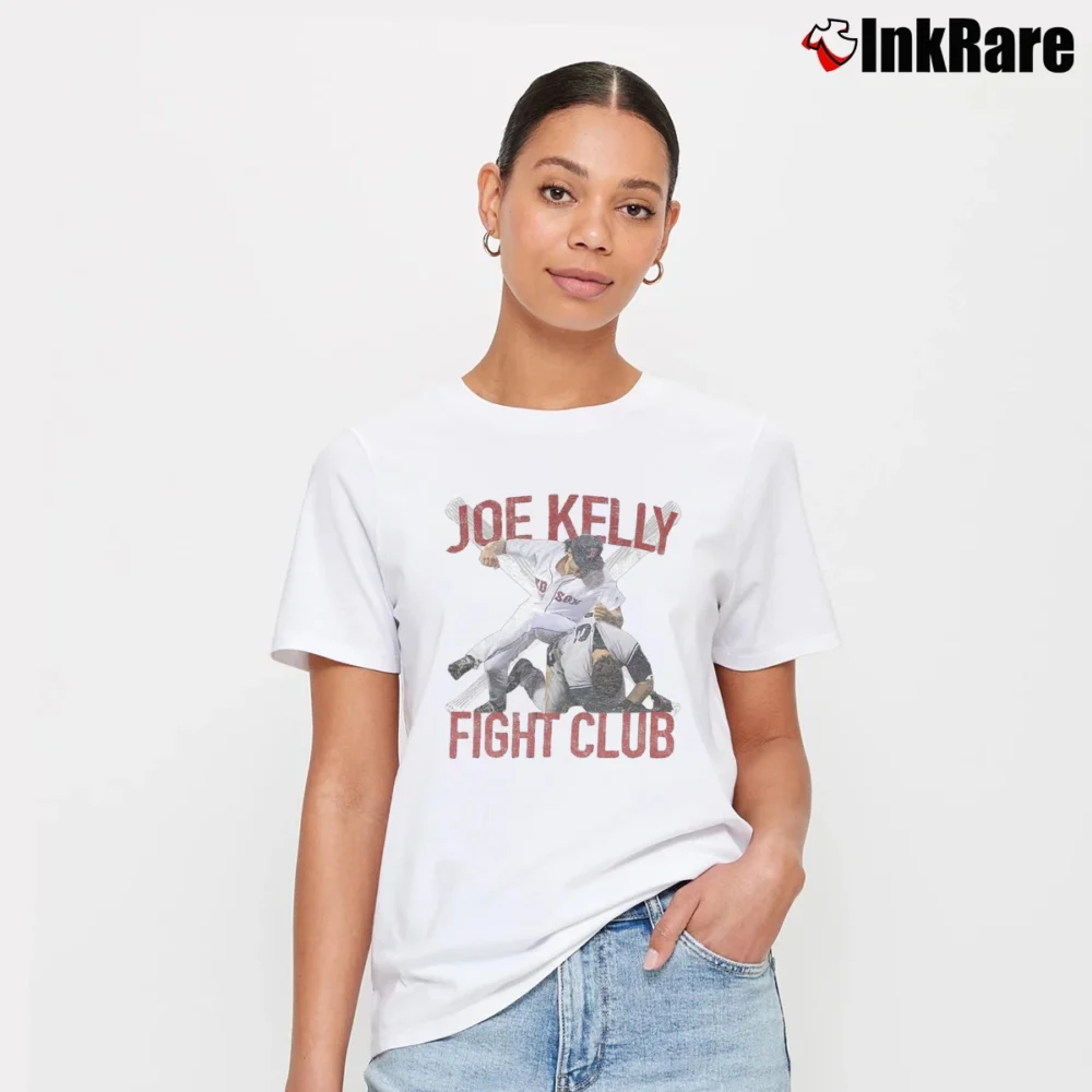 Women’s Joe Kelly Fight Boston Baseball Club Signature T-Shirt in white | Soft, Flattering Fit