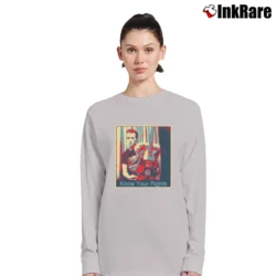 Women’s Joe Strummer Know Your Rights Long-Sleeve Top in sport grey | Sleek, Versatile, All-Season