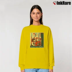 Women’s Joe Strummer Know Your Rights Relaxed Sweatshirt in yellow | Soft, Laid-Back Vibe