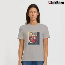 Women’s Joe Strummer Know Your Rights Signature T-Shirt in sport grey | Soft, Flattering Fit