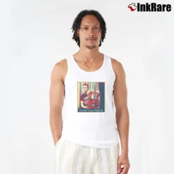 Men’s Joe Strummer Know Your Rights Tank Top in white | Breathable, Active-Friendly Design