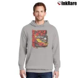 Men’s Joey Logano Pennzoil Power Yellow Pullover Hoodie in sport grey | Cozy, Durable, Modern Fit