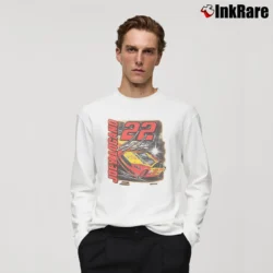 Men’s Joey Logano Pennzoil Power Yellow Long-Sleeve Shirt in white | Sleek, Lightweight, Year-Round Wear