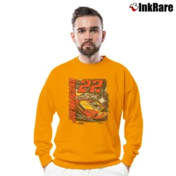 Men’s Joey Logano Pennzoil Power Yellow Crewneck Sweatshirt in orange | Cozy Fabric, Clean Style