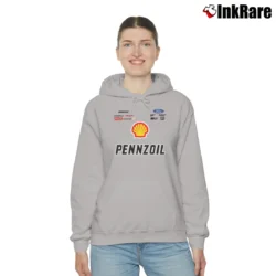 Women’s Joey Logano Shell Pennzoil Racing Cozy Hoodie in sport grey | Warm, Structured, Stylish