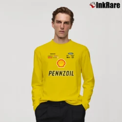 Men’s Joey Logano Shell Pennzoil Racing Long-Sleeve Shirt in yellow | Sleek, Lightweight, Year-Round Wear