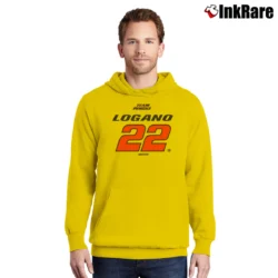 Men’s Joey Logano Shell Pennzoil Uniform Pullover Hoodie in yellow | Cozy, Durable, Modern Fit