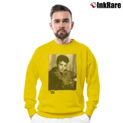 Men’s Joey Mcintyre Nkotb Boy Band Tour Crewneck Sweatshirt in yellow | Cozy Fabric, Clean Style