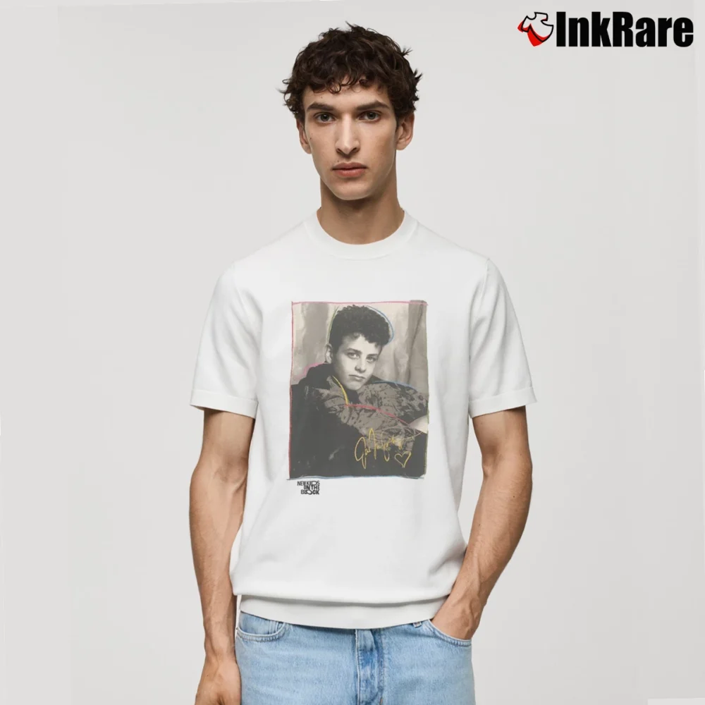 Men’s Joey Mcintyre Nkotb Boy Band Tour Classic T-Shirt in white | Soft, Breathable Everyday Wear