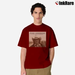 Men’s John Anderson 40 Years Swingin Classic T-Shirt in maroon | Soft, Breathable Everyday Wear