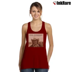 Women’s John Anderson 40 Years Swingin Tank Top in maroon | Lightweight, Movement-Friendly