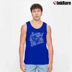 Men’s John Denver Country Roads Tank Top in royal blue | Breathable, Active-Friendly Design