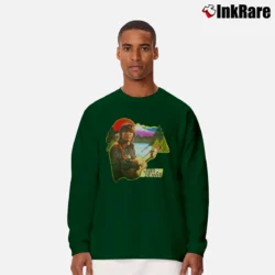 Men’s John Denver Ring Spun Cotton Music Long-Sleeve Shirt in forest green | Sleek, Lightweight, Year-Round Wear