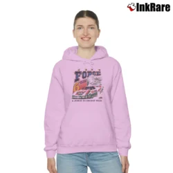 Women’s John Force Drag Race Autograph Cozy Hoodie in light pink | Warm, Structured, Stylish