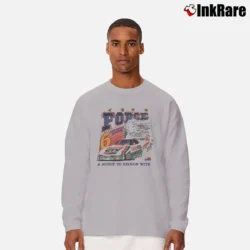 Men’s John Force Drag Race Autograph Long-Sleeve Shirt in sport grey | Sleek, Lightweight, Year-Round Wear