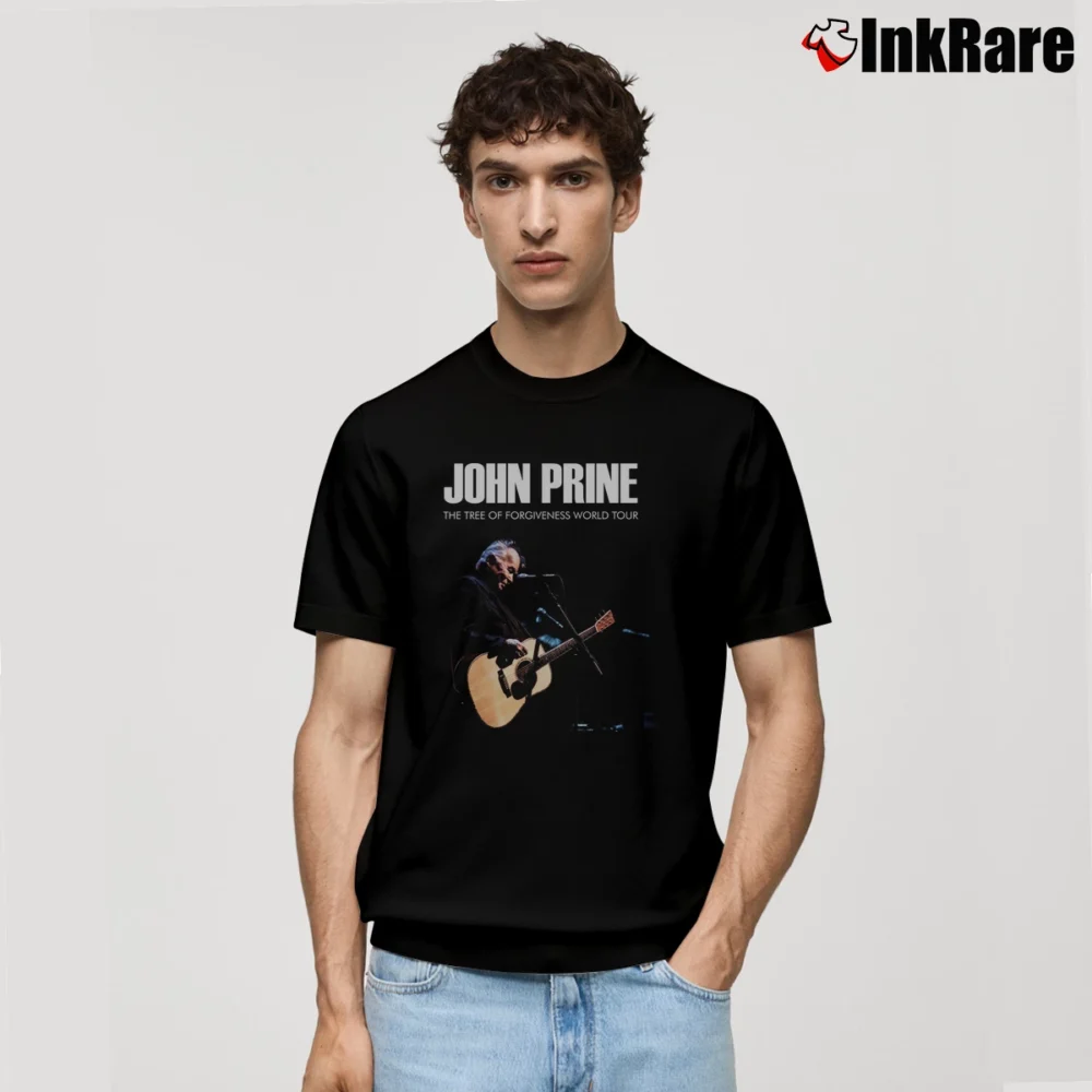 Men’s John Prine 2019 Tour Graphic Classic T-Shirt in black | Soft, Breathable Everyday Wear