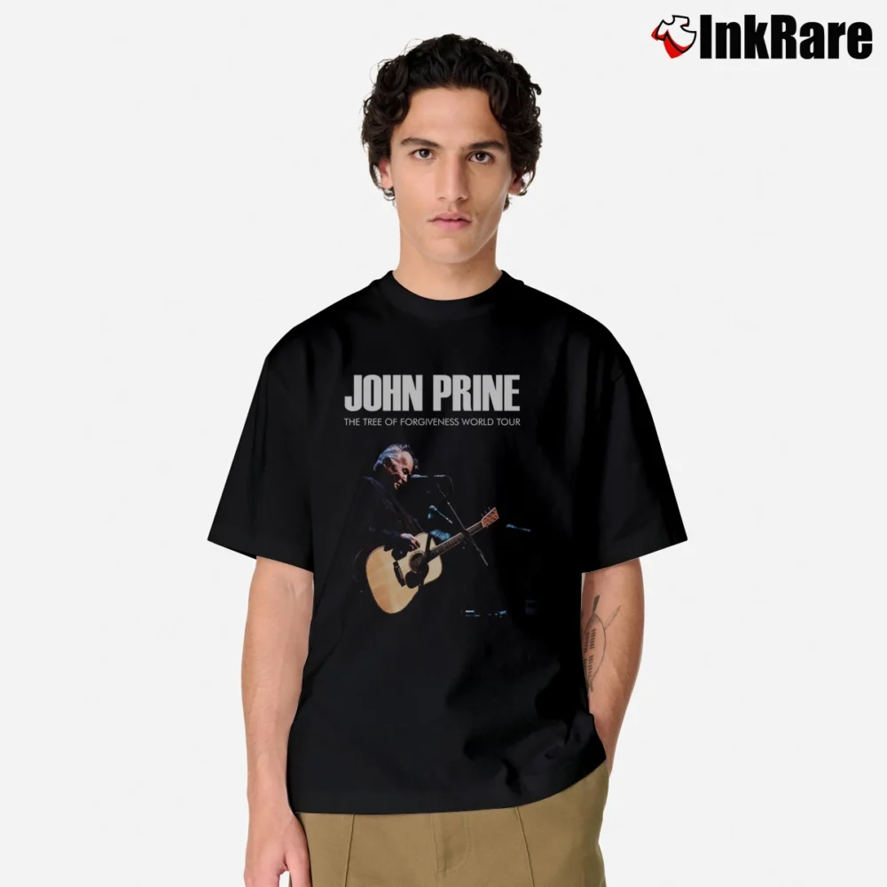 Men’s John Prine 2019 Tour Graphic Classic T-Shirt in black | Soft, Breathable Everyday Wear