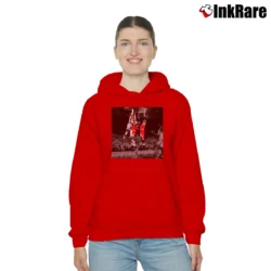 Women’s john starks the dunk new york knicks basketball legend Cozy Hoodie in red | Warm, Structured, Stylish
