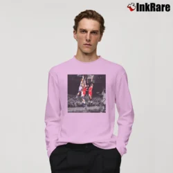 Men’s john starks the dunk new york knicks basketball legend Long-Sleeve Shirt in light pink | Sleek, Lightweight, Year-Round Wear