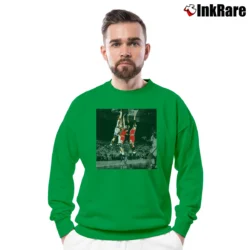 Men’s john starks the dunk new york knicks basketball legend Crewneck Sweatshirt in irish green | Cozy Fabric, Clean Style