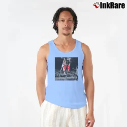Men’s john starks the dunk new york knicks basketball legend Tank Top in light blue | Breathable, Active-Friendly Design