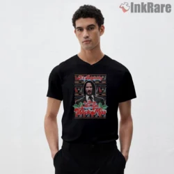 John Wick Its Beginning To Look Like Wickmas Shirt on black v-neck shirt for men graphic tee