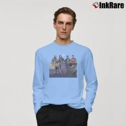 Men’s John Wick Kill Thanos Avengers Endgame Marvel Superheroes Long-Sleeve Shirt in light blue | Sleek, Lightweight, Year-Round Wear