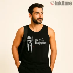 John Wick Minimal The Boogeyman Shirt on black tank top for men graphic tee