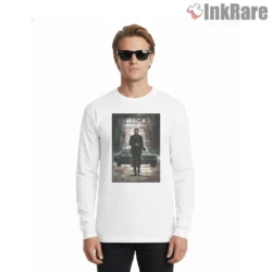 John Wick Mustang Garage Legends Shirt on white long sleeve shirt for men graphic tee