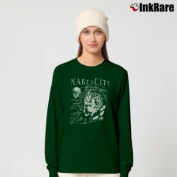 Women’s John Zorn Naked City 90s Long-Sleeve Top in forest green | Sleek, Versatile, All-Season