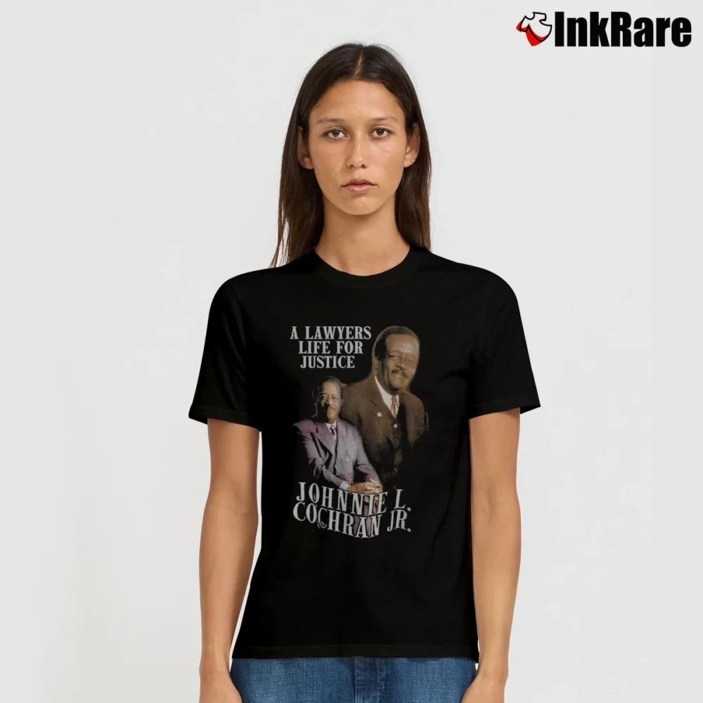 Women’s Johnnie Cochran Signature T-Shirt in black | Soft, Flattering Fit