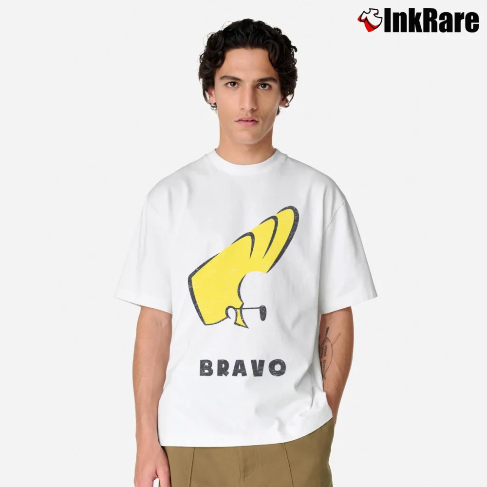 Men’s Johnny Bravo Johnny Hair Graphic Classic T-Shirt in white | Soft, Breathable Everyday Wear