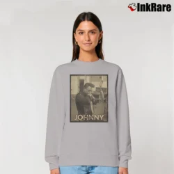 Women’s Johnny Cash Vintage Style Relaxed Sweatshirt in sport grey | Soft, Laid-Back Vibe