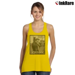 Women’s Johnny Cash Vintage Style Tank Top in yellow | Lightweight, Movement-Friendly