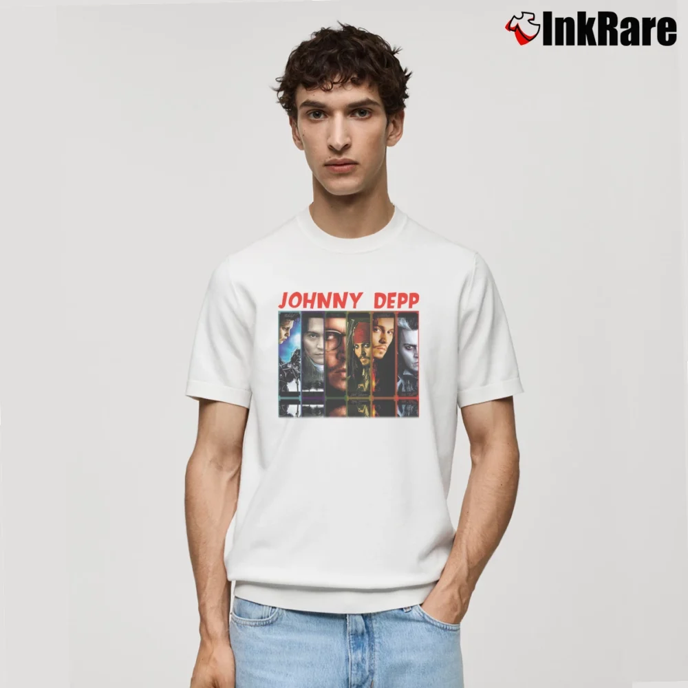 Men’s Johnny Depp Classic T-Shirt in white | Soft, Breathable Everyday Wear