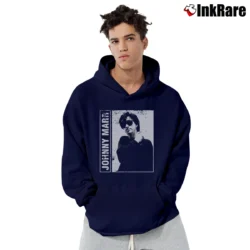 Men’s Johnny Marr 80s 90s Vintage Pullover Hoodie in navy | Cozy, Durable, Modern Fit