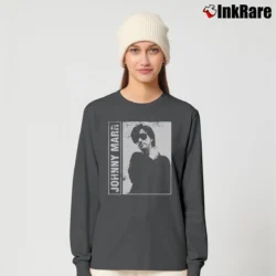 Women’s Johnny Marr 80s 90s Vintage Long-Sleeve Top in charcoal | Sleek, Versatile, All-Season