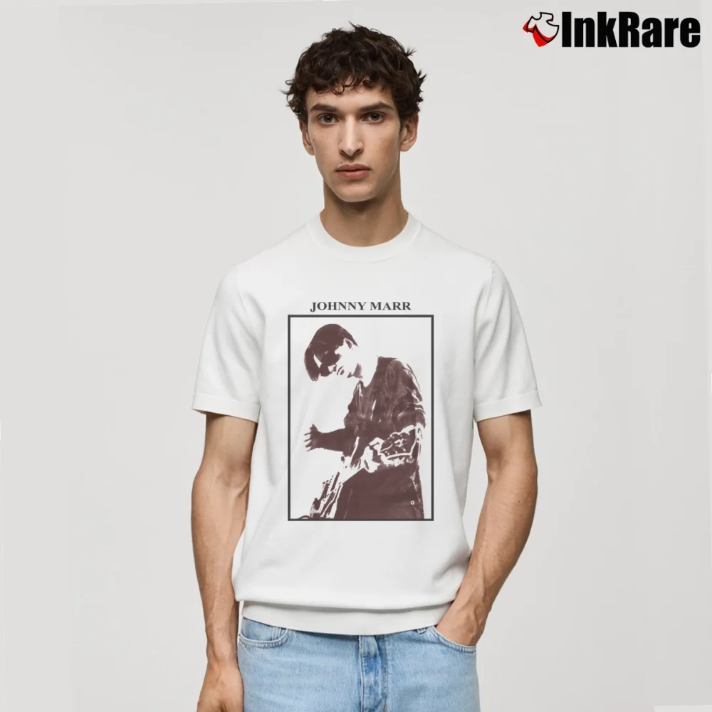 Men’s Johnny Marr The Smiths Classic T-Shirt in white | Soft, Breathable Everyday Wear