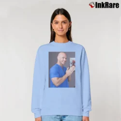 Women’s Johnny Sins Doctor Meme Classic Relaxed Sweatshirt in light blue | Soft, Laid-Back Vibe