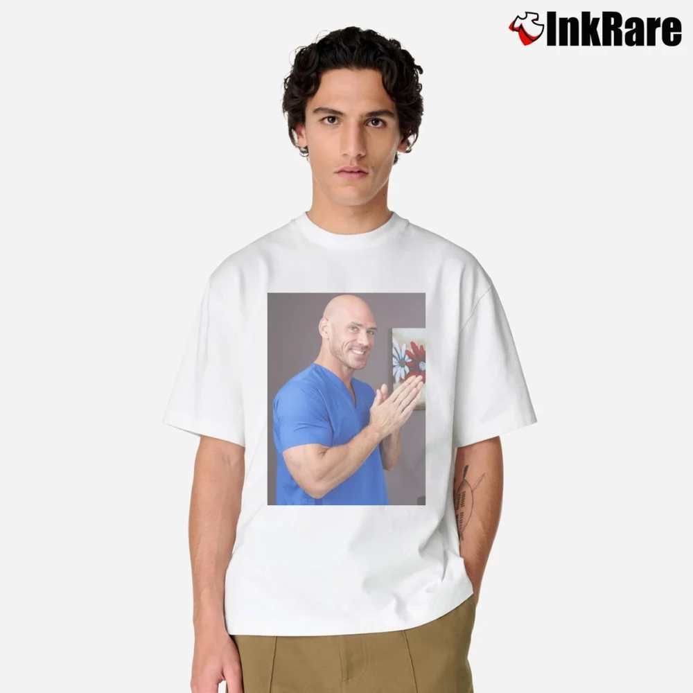 Men’s Johnny Sins Doctor Meme Classic Classic T-Shirt in white | Soft, Breathable Everyday Wear