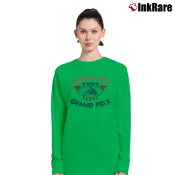 Women’s Johnson Motors Inc Vintage News Long-Sleeve Top in irish green | Sleek, Versatile, All-Season