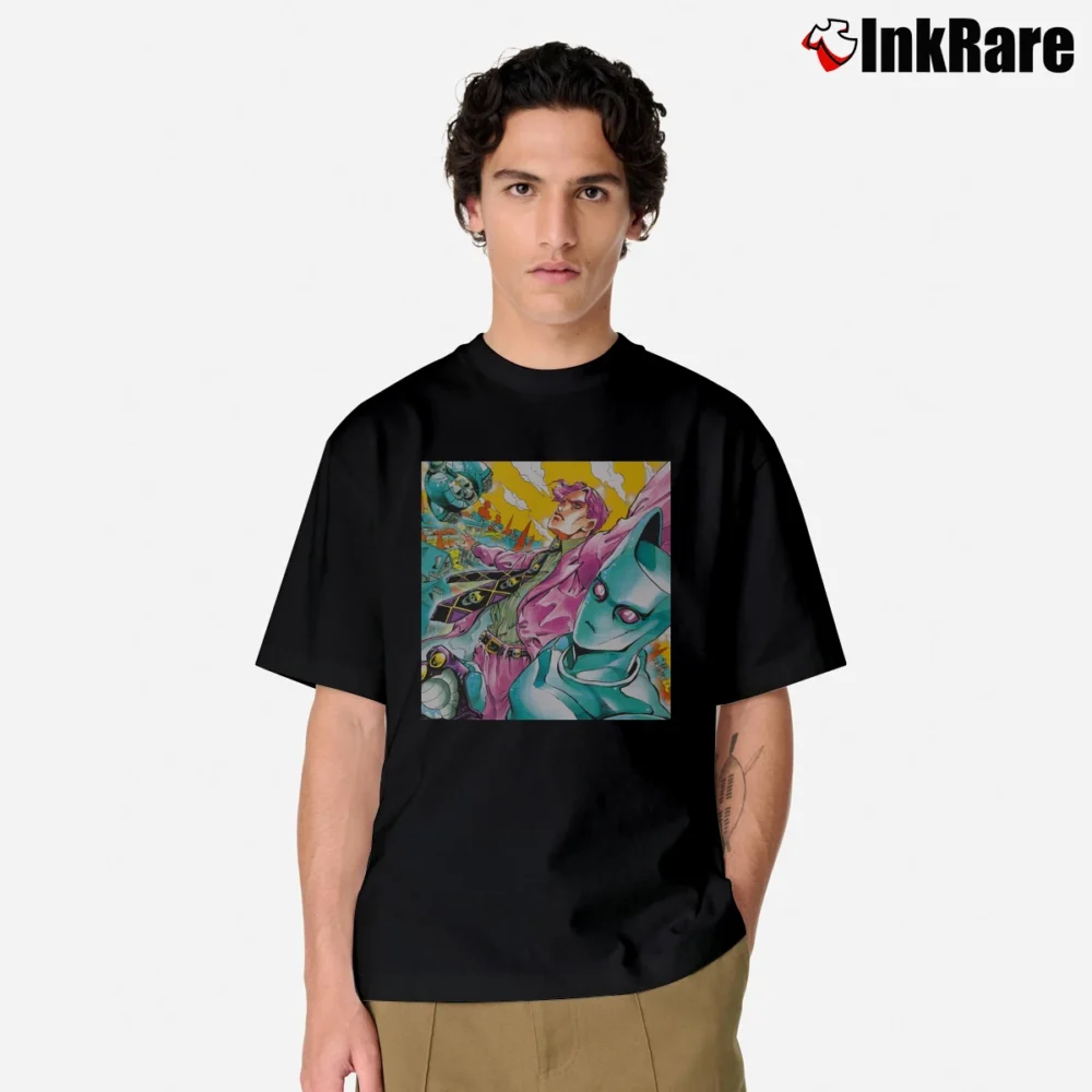 Men’s Jojo's Bizarre Adventure Kira Queen Classic T-Shirt in black | Soft, Breathable Everyday Wear