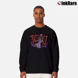 Men’s Joker And Loki Mashup Joki Long-Sleeve Shirt in black | Sleek, Lightweight, Year-Round Wear